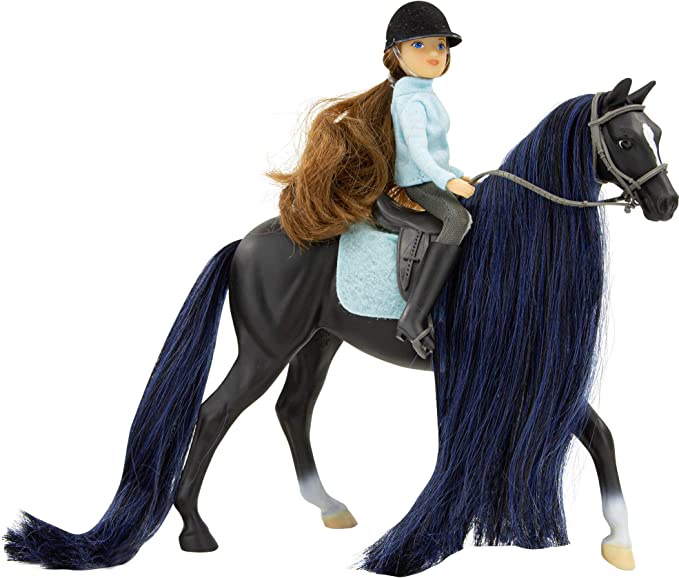 Breyer Thoroughbred & English Rider - Jet & Charlotte