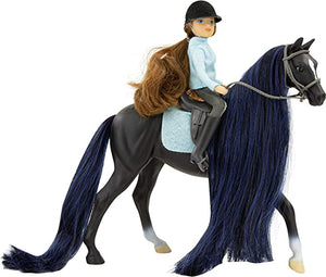 Breyer Thoroughbred & English Rider - Jet & Charlotte